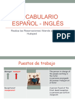 Vocabulario Español-Ingles Hotelería 1