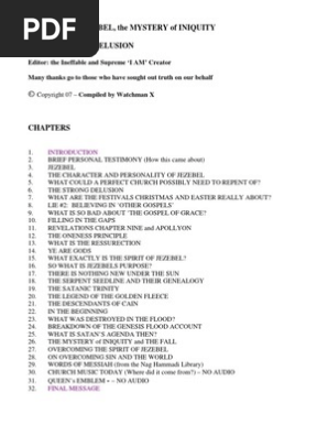 The Spirit Of Jezebel The Mystery Of Iniquity And The Str Eternal Life Christianity Translations