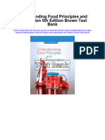 Instant Download Understanding Food Principles and Preparation 5th Edition Brown Test Bank PDF Full Chapter