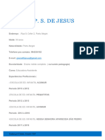 Greice P. S. de Jesus: - Escola de Ed. Infantil Acomur