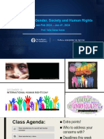 Slides From The Gender Society & Human Rights Class