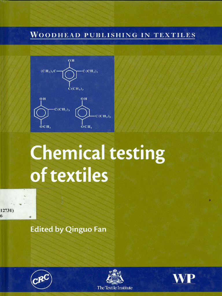 Chemical Testing of Textiles The Textile Institute PDF