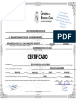 Certificado Caroline