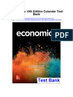 Instant Download Economics 10th Edition Colander Test Bank PDF Full Chapter