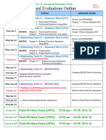 Final Evaluations Outline UPDATED