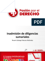 Inadmisión de Diligencias Sumariales PDF Gratis