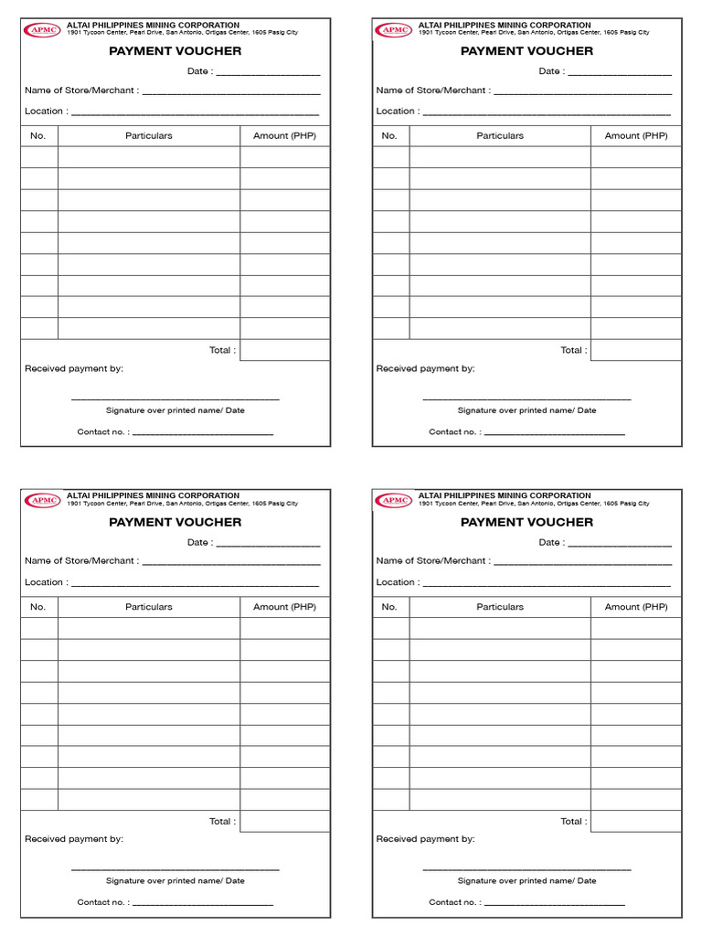 Payment Voucher | PDF | Payments | Banking Technology