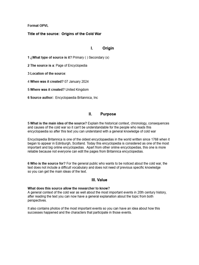 Format OPVL | PDF | Encyclopedias | Encyclopædia Britannica