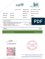 Patient Name Medical Center ID Number Collection Date Date of Birth Result Date Nationality Report No Phone No Hesn No