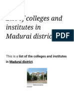 List of Colleges and Institutes in Madurai District