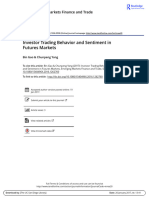 Investor Trading Behavior and Sentiment in Futures Markets