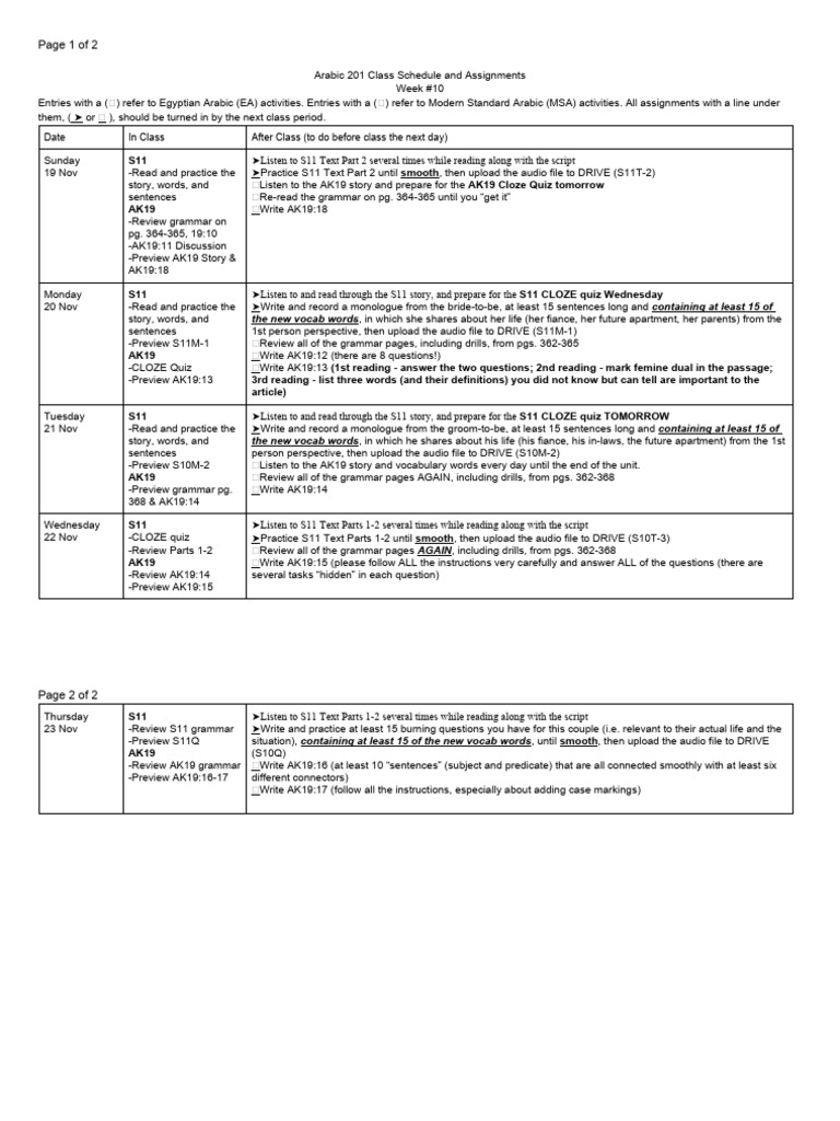Week 10 schedule teacher s pdf human communication linguistics