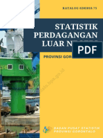 Statistik Perdagangan Luar Negeri Provinsi Gorontalo 2020