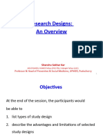 Overview - Study Design - Sitanshu
