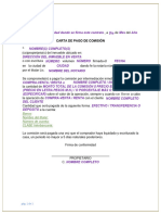 4 Modelo Carta Pago de Comisión