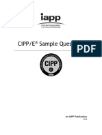 CIPPE SampleQuestions v5.0