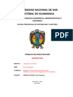 Estructura o Esquema Del Informe de Investigación de Asignatura