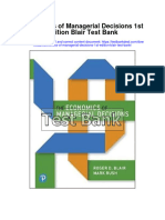Instant Download Economics of Managerial Decisions 1st Edition Blair Test Bank PDF Full Chapter