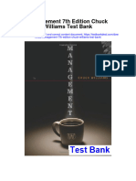 Instant Download Management 7th Edition Chuck Williams Test Bank PDF Full Chapter