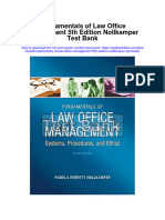 Instant Download Fundamentals of Law Office Management 5th Edition Nollkamper Test Bank PDF Full Chapter