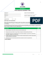 Inter-Observer Agreement Form