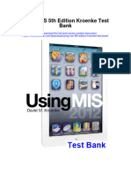 Instant Download Using Mis 5th Edition Kroenke Test Bank PDF Full Chapter