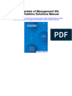 Instant Download Fundamentals of Management 8th Edition Robbins Solutions Manual PDF Full Chapter