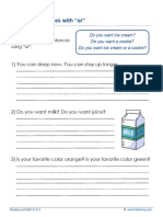 Grade 1 Conjunctions or A