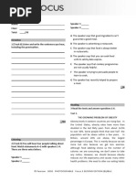 Focus 3 Workbook Answer Key | PDF