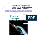 Instant Download Practical Strategies For Technical Communication With 2016 Mla Update 2nd Edition Markel Test Bank PDF Full Chapter