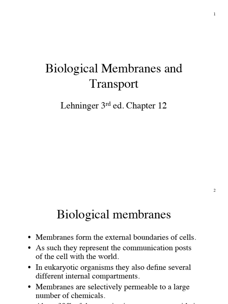Chap 12 | PDF | Cell Membrane | Lipid Bilayer