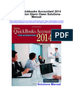Instant Download Using Quickbooks Accountant 2014 13th Edition Glenn Owen Solutions Manual PDF Full Chapter