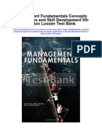 Instant Download Management Fundamentals Concepts Applications and Skill Development 5th Edition Lussier Test Bank PDF Full Chapter