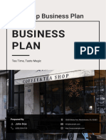 Tea Shop Business Plan Example