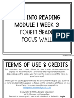 HMH Module 1 Week 3 Focus Wall