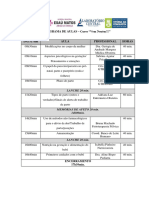 Cronograma de Aulas 22.05.21