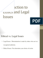 Chapter 1 - Introduction To Legal and Ethical Issues of Computing