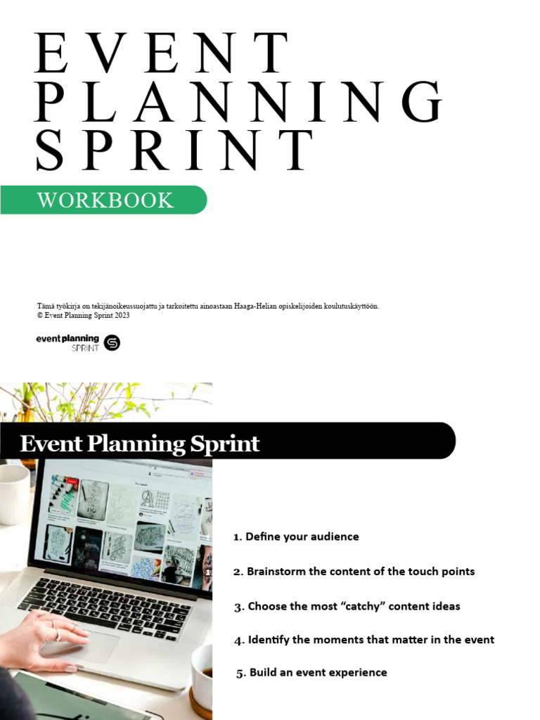 Workbook - Event Planning | PDF | Experience | Brainstorming