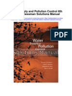 Instant Download Water Supply and Pollution Control 8th Edition Viessman Solutions Manual PDF Full Chapter