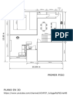 Plano de 15x15 Metros