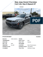 2023 RHD New Jeep Grand Cherokee Overland 4x4 3.6L Gas 8-Speed At-P8726027