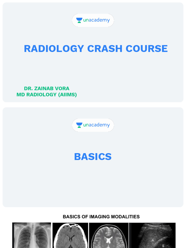 Radiology Crash Course Overview | PDF | Medical Ultrasound | Angiography