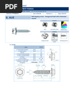 Self-Tapping Screw Size Data Sheet | PDF | Screw | Galvanization