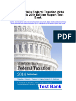 Instant Download Prentice Halls Federal Taxation 2014 Individuals 27th Edition Rupert Test Bank PDF Full Chapter