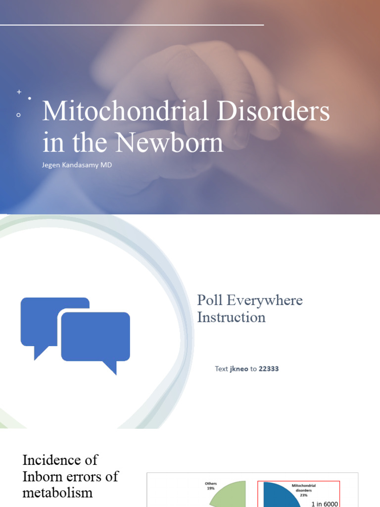 Mitochondrial Disease in Newborns | PDF | Mitochondrion | Dna Sequencing