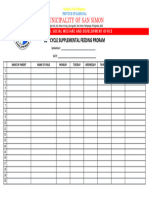 Daily Attendance-12th Cycle Supplemental Feeding Proram