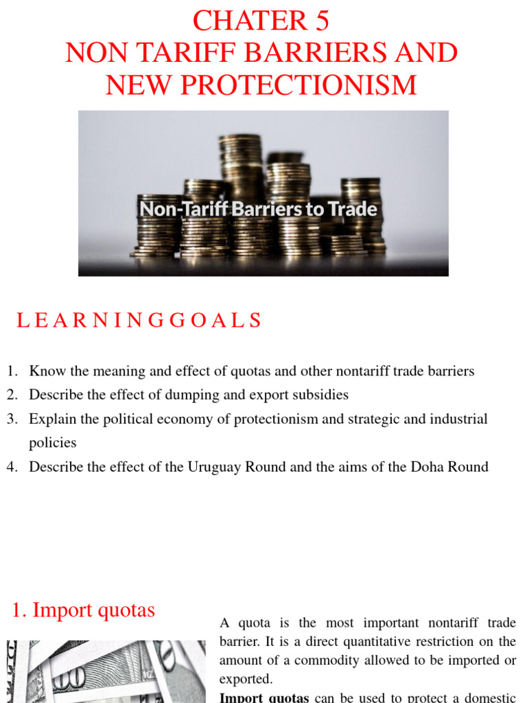 Chapter 5 Nontariff Barrier and New Protectionism PDF