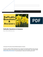 Wittychimp: Daffodils Questions & Answers