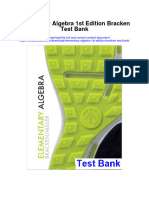 Instant Download Elementary Algebra 1st Edition Bracken Test Bank PDF Full Chapter
