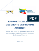 Rapport Edh Au Bénin CBDH